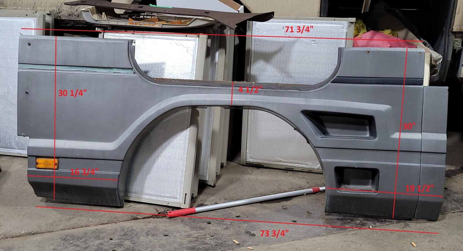 Used Pace Arrow Fender Skirt 73 3/4