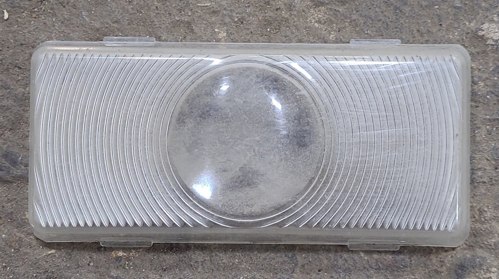 Used Porch Light Replacement Lens, Clear 4 7/8" X 2 1/4" - Young Farts RV Parts