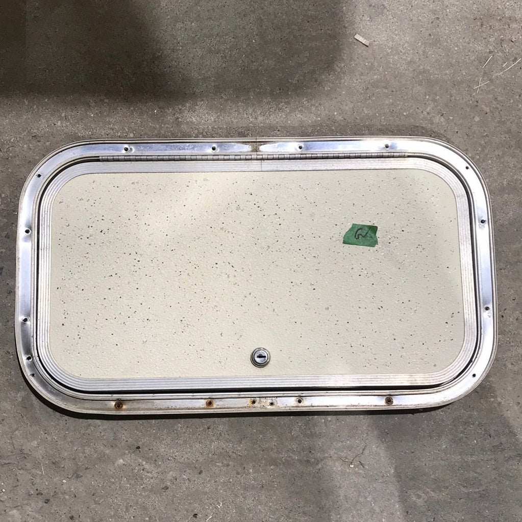 Used Radius Cargo / compartment Door 19 3/4' W x 10 3/4" H x 1/2" D - Young Farts RV Parts