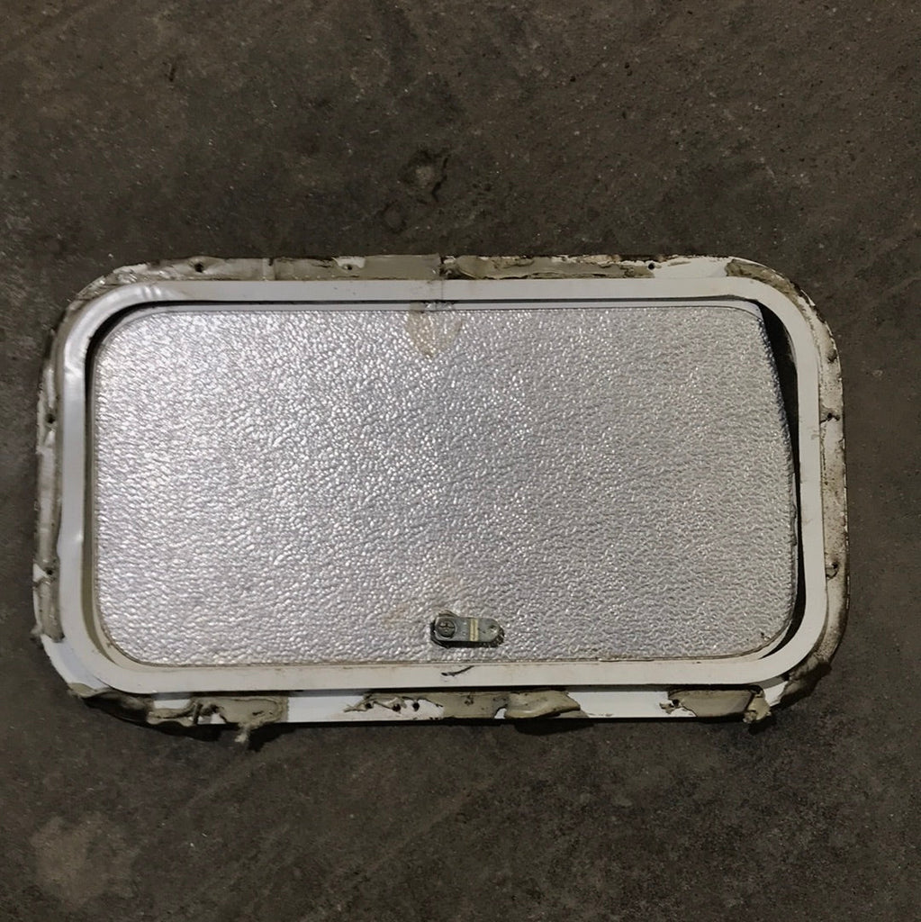Used Radius Cargo / compartment Door 19 3/4" W x 10 3/4" L x 1/2" D - Young Farts RV Parts