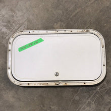 Load image into Gallery viewer, Used Radius Cargo / compartment Door 19 3/4&quot; W x 10 7/8&quot; L x 1/2&quot; D - Young Farts RV Parts
