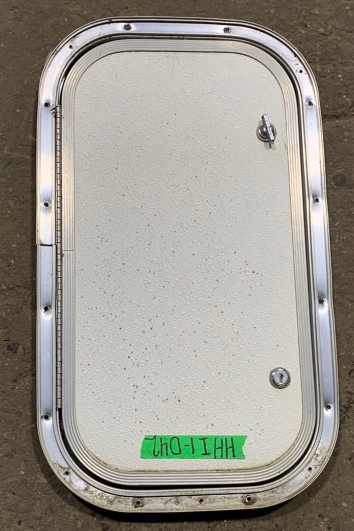 Used Radius Cargo / compartment Door 19 3/4" x 10 3/4" x 1/2"D - Young Farts RV Parts