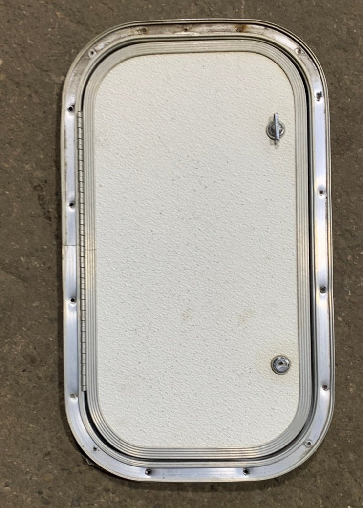 Used Radius Cargo / compartment Door 19 3/4" x 10 3/4" x 1/2"D - Young Farts RV Parts