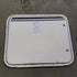 Used Radius corner Propane cargo door 26 3/4" X 22 3/4" X 1/2"D - Young Farts RV Parts
