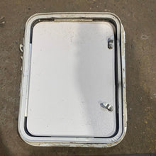Load image into Gallery viewer, Used Radius Cornered Battery/Propane Cargo Door 22 3/8&quot; x 16 3/4&quot; x 2 &quot;D - Young Farts RV Parts