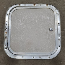Load image into Gallery viewer, Used Radius Cornered Cargo Door 12 1/2&quot; W x 12 1/4&quot; H x 1/2&quot; D - Young Farts RV Parts