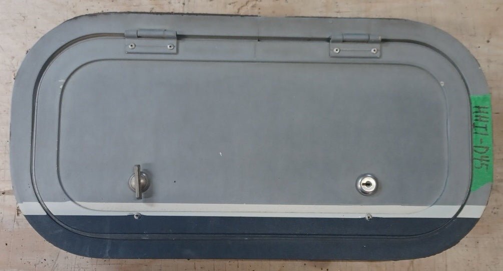Used Radius Cornered Cargo Door 18" x 7 7/8" x 1/2"D - Young Farts RV Parts