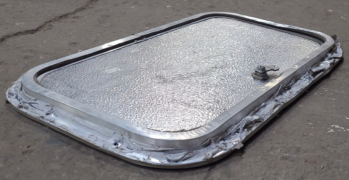 Used Radius Cornered Cargo Door 19 3/4" x 10 3/4" x 5/8" D - Young Farts RV Parts
