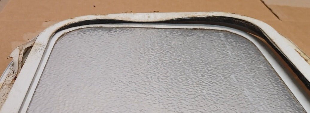 Used Radius Cornered Cargo Door 19 3/4" x 10 7/8" x 5/8 "D - Young Farts RV Parts