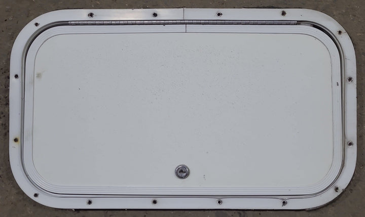 Used Radius Cornered Cargo Door 19 3/4" x 10 7/8" x 5/8" D - Young Farts RV Parts
