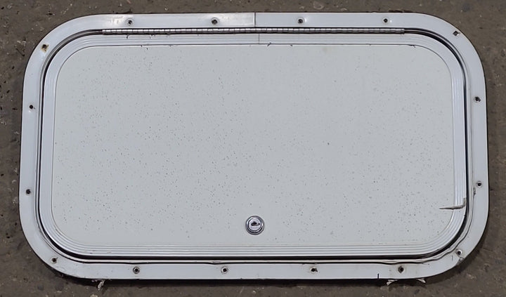 Used Radius Cornered Cargo Door 19 3/4" x 10 7/8" x 5/8" D - Young Farts RV Parts