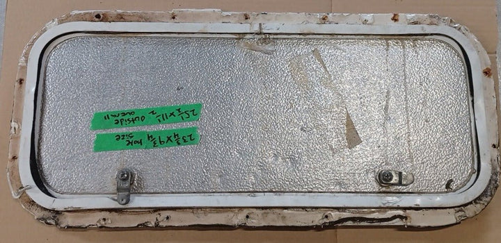 Used Radius Cornered Cargo Door 25 1/2" x 11 1/2" x 1/2 "D - Young Farts RV Parts