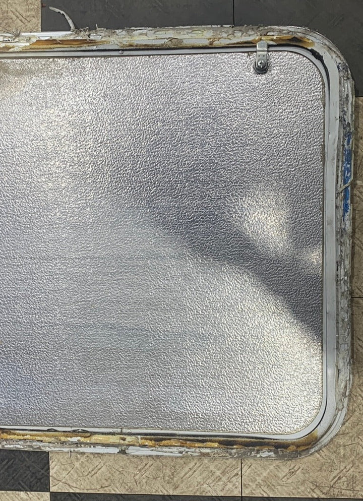 Used Radius Cornered Cargo Door 26" x 24 3/8" x 3/4"D - Young Farts RV Parts