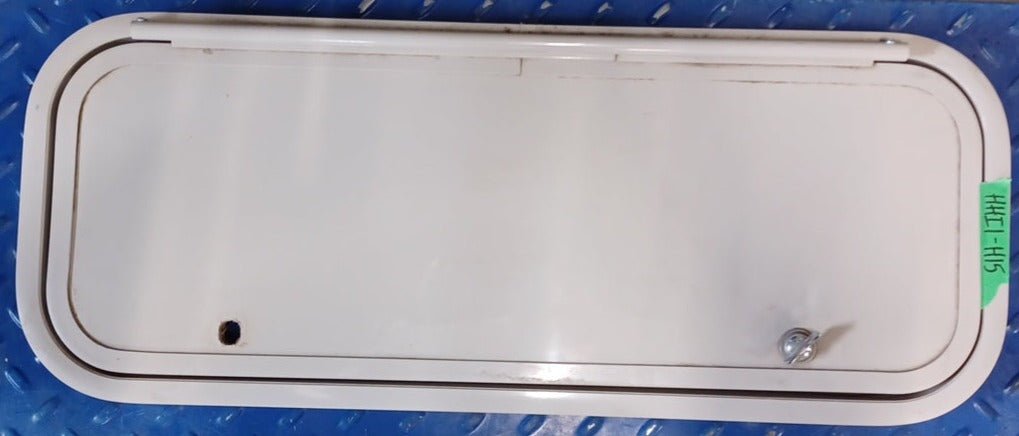 Used Radius Cornered Cargo Door 29 5/8" x 10 7/8" x 1 5/8"D - Young Farts RV Parts