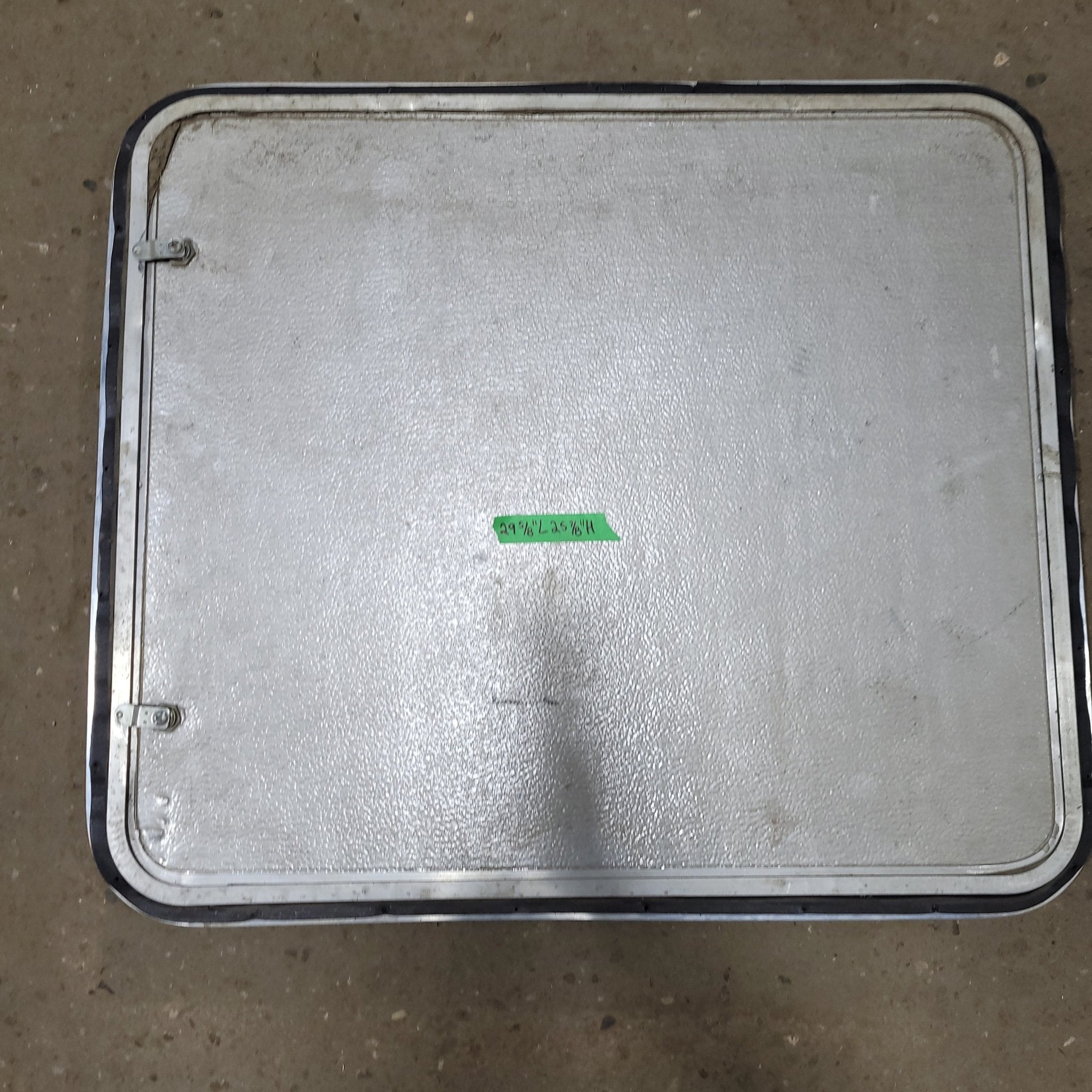 Used Radius Cornered Cargo Door 29 5/8 x 25 7/8" X 3/4" D - Young Farts RV Parts