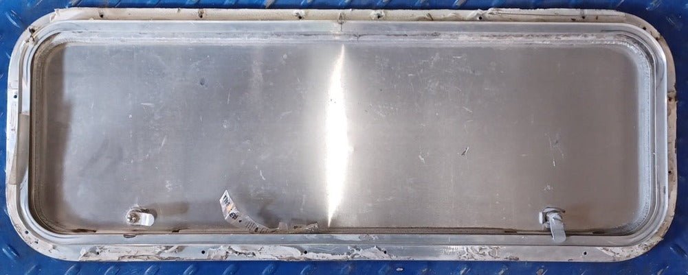 Used Radius Cornered Cargo Door 31 3/4" x 11 1/8" x 7/8"D - Young Farts RV Parts