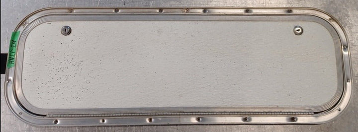 Used Radius Cornered Cargo Door 31 3/4" x 9 3/4" x 5/8"D - Young Farts RV Parts