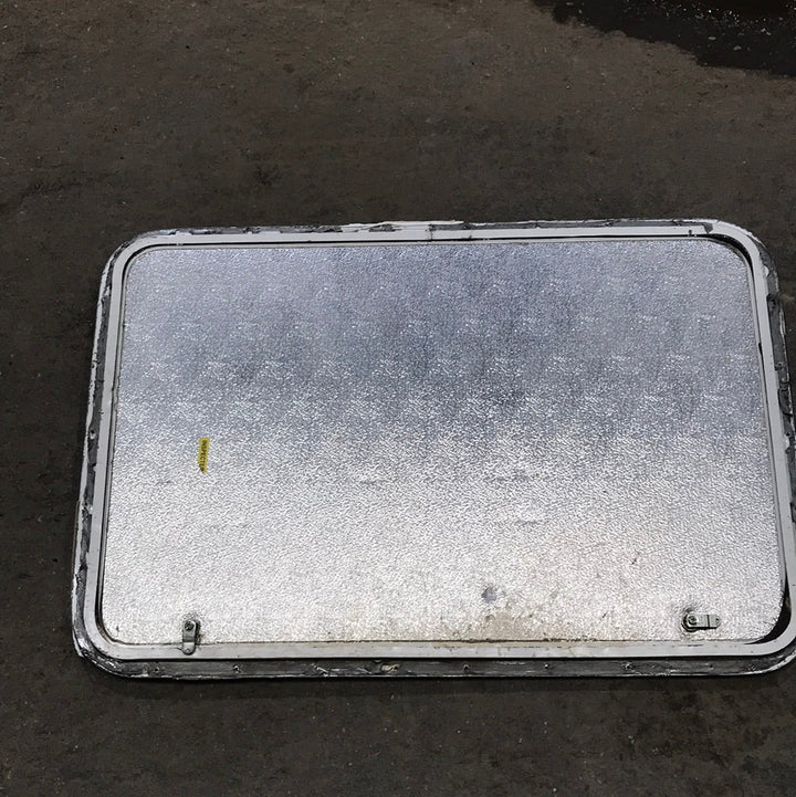 Used Radius Cornered Cargo Door 35 3/4" W x 24" H x 1/2" D - Young Farts RV Parts