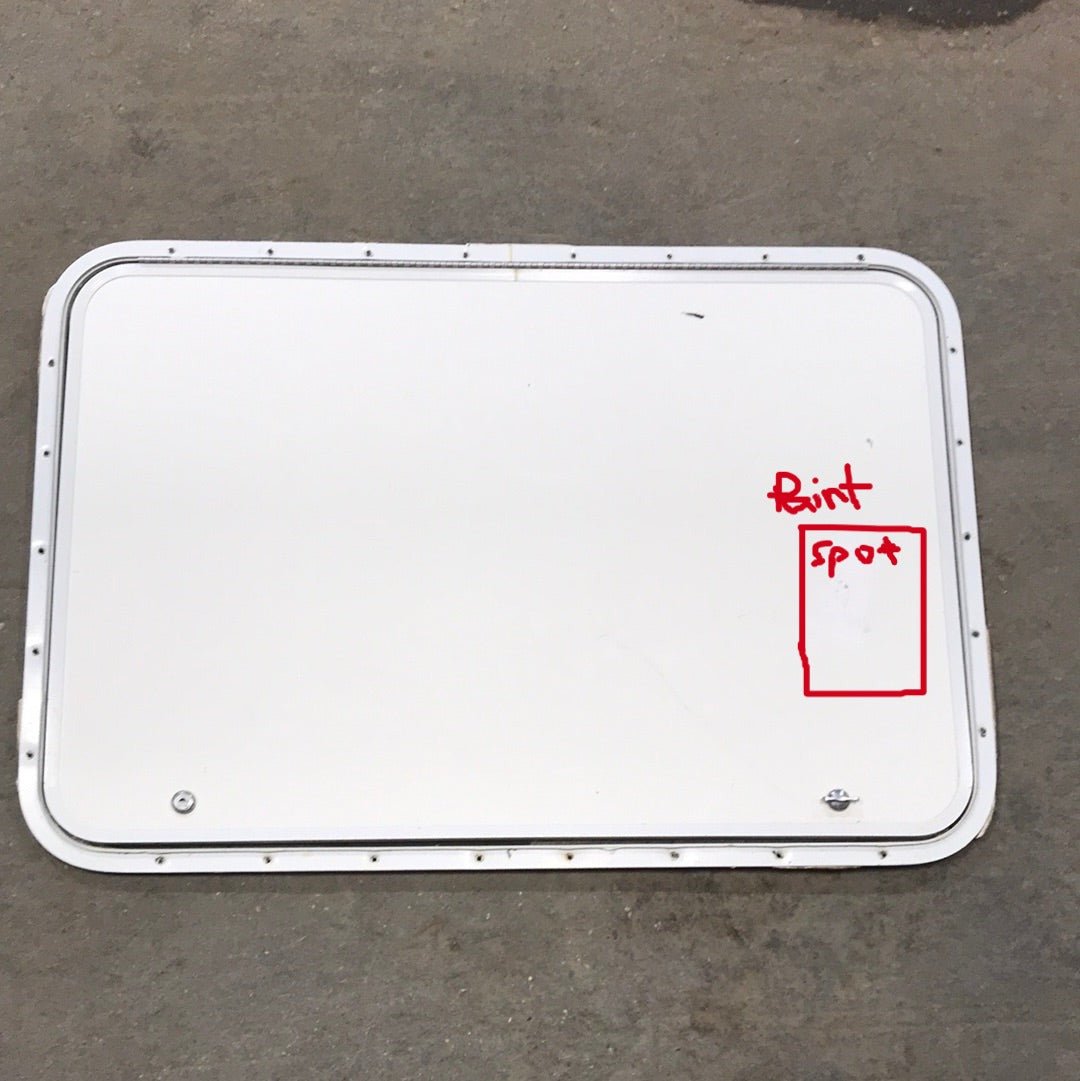 Used Radius Cornered Cargo Door 35 3/4" W x 24" H x 1/2" D - Young Farts RV Parts