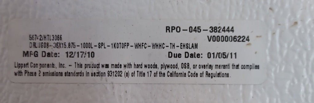 Used Radius Cornered Cargo Door 35 3/4