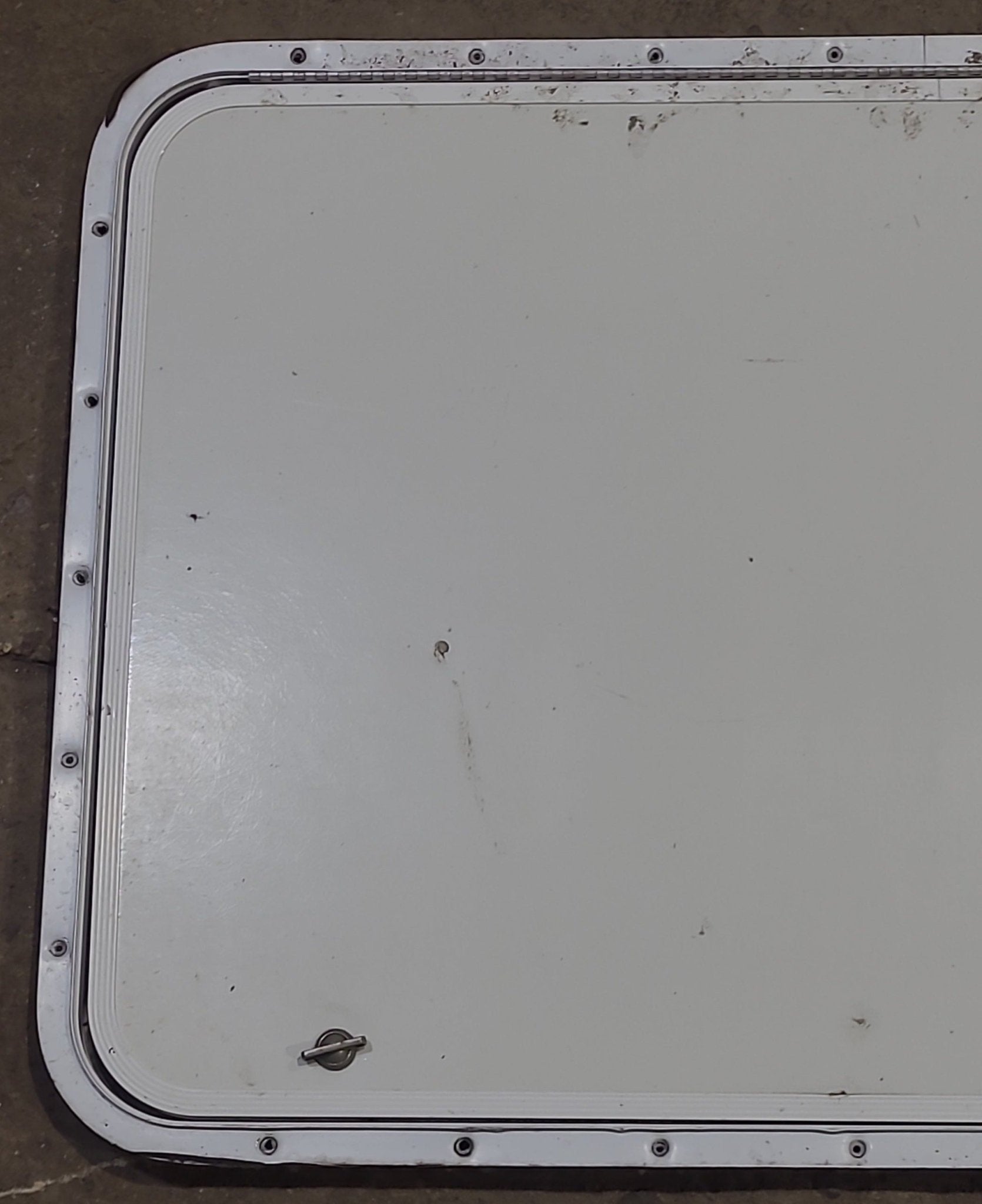 Used Radius Cornered Cargo Door 35 3/4" x 23 3/8" x 1/2" D - Young Farts RV Parts