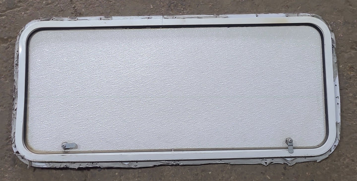 Used Radius Cornered Cargo Door 39 3/4" x 18" x 5/8" D - Young Farts RV Parts