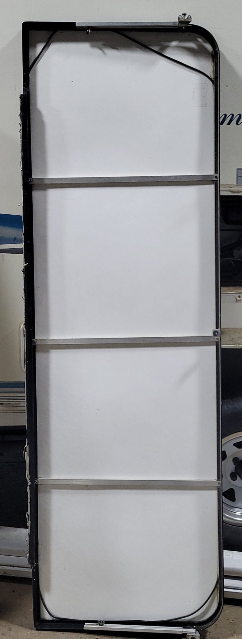 Used Radius Opening Rock Guard Cover : 78 5/8" X 25" X 1 1/2" D - Young Farts RV Parts