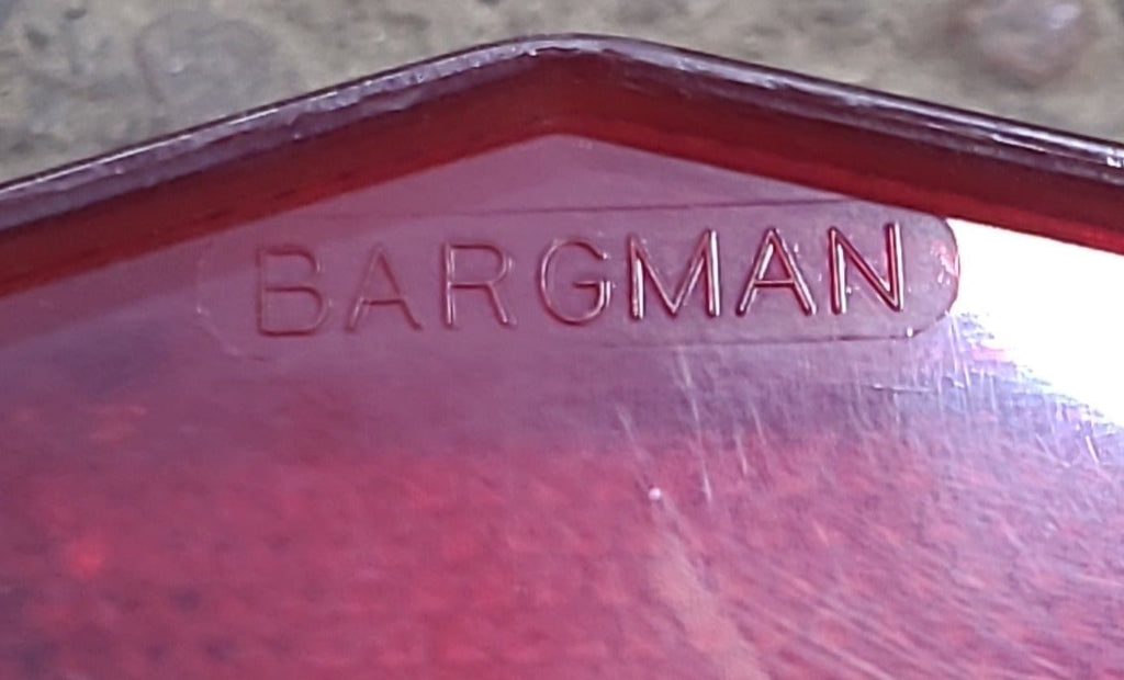Used Retro BARGMAN No.95 SAE-STIALR-69 Replacement Lens for Tail Light - Red - Young Farts RV Parts