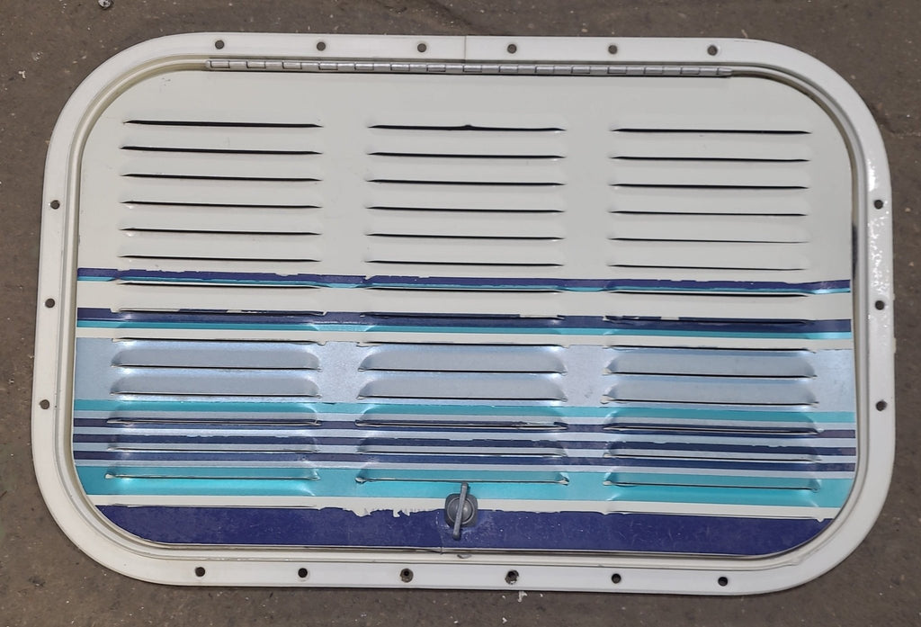 Used Retro NORCOLD 616009/ DOMETIC (P/N UNKNOWN for RM2214R) - Off White Vent Door with Off White Trim - Young Farts RV Parts