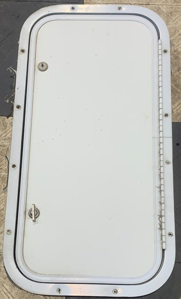 Used RV Cargo Doors 23 3/4" x 12" x 2" - Young Farts RV Parts