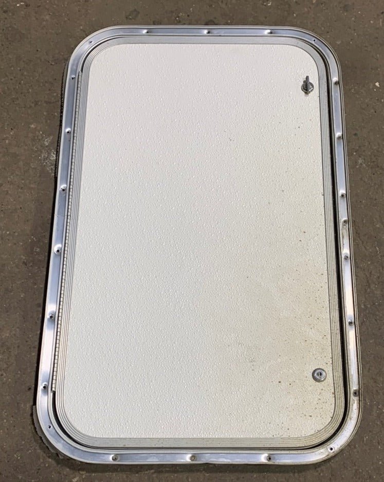 Used RV Cargo Doors 29 7/8" x 17 7/8" x 1/2"D - Young Farts RV Parts