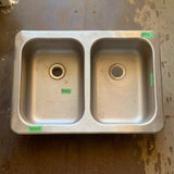 Used RV Double Kitchen Sink 24” w x 17” L