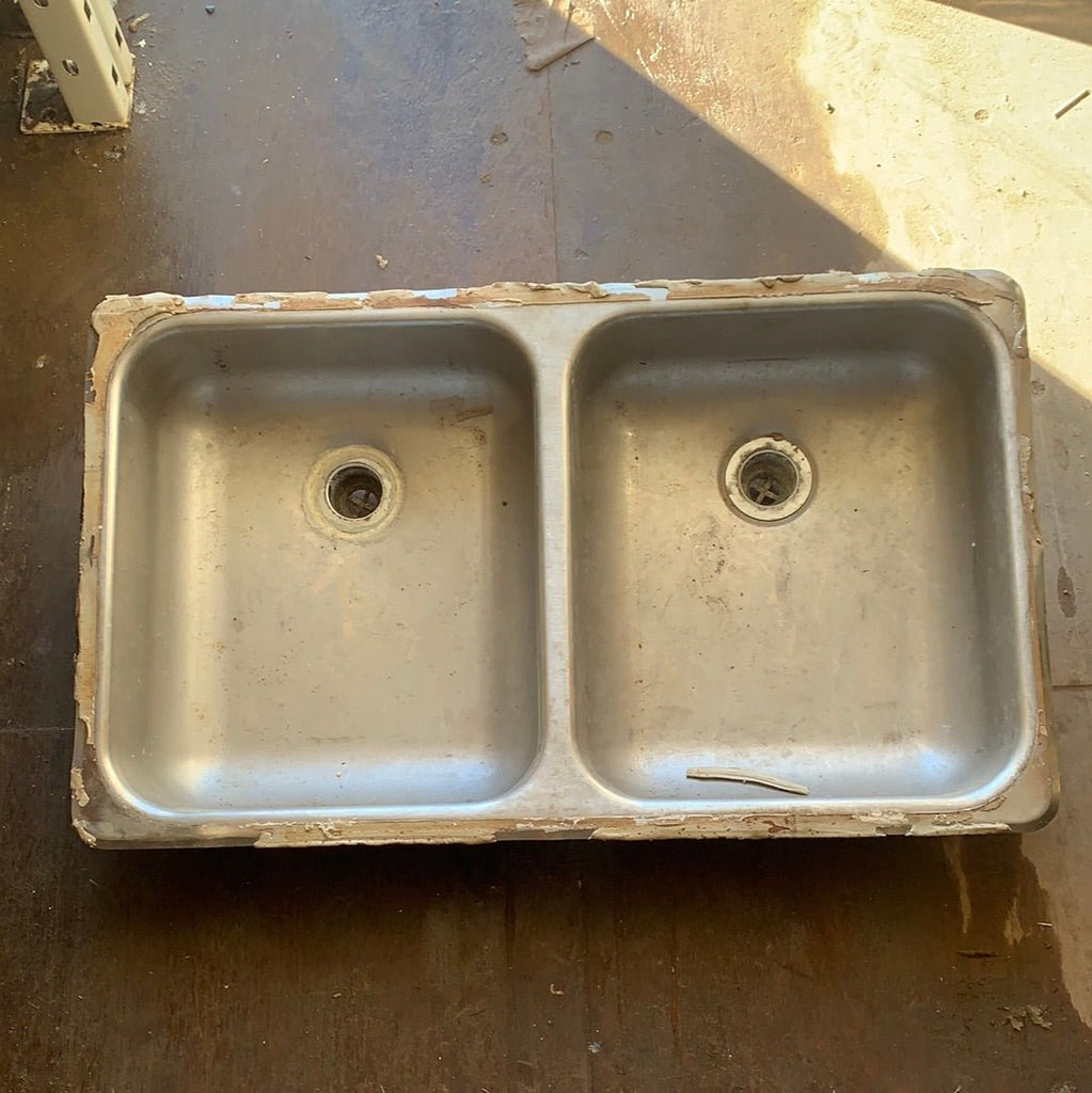 Used RV Double Kitchen Sink 27” w x 16” L - Young Farts RV Parts