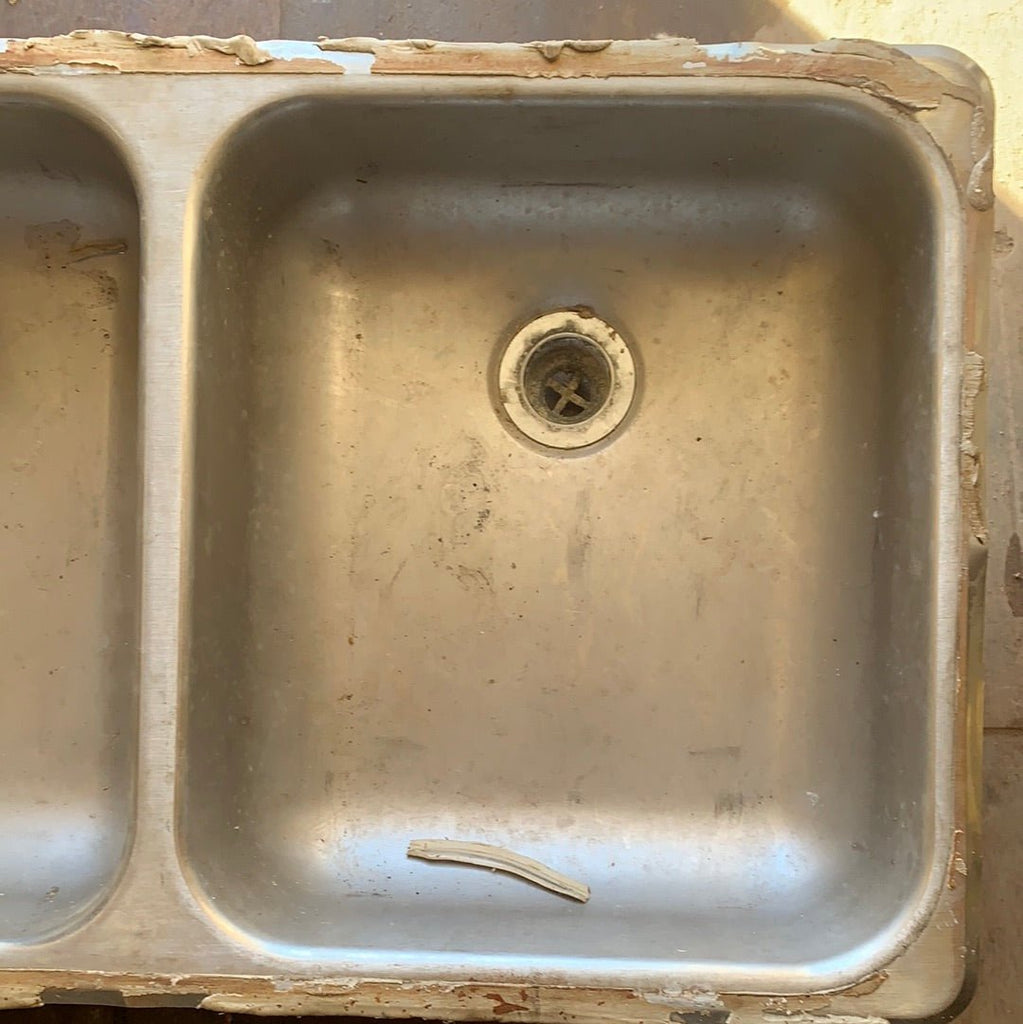 Used RV Double Kitchen Sink 27” w x 16” L - Young Farts RV Parts