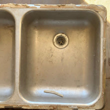 Load image into Gallery viewer, Used RV Double Kitchen Sink 27” w x 16” L - Young Farts RV Parts