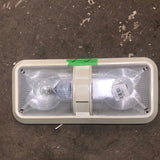 Used RV Interior Light Fixture *DOUBLE*Off-White - 310173 / F33-0052