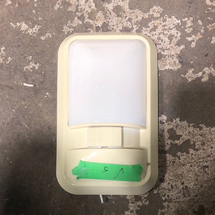 USED RV Interior Light Fixture *SINGLE* OFF-WHITE LR96696 - Young Farts RV Parts