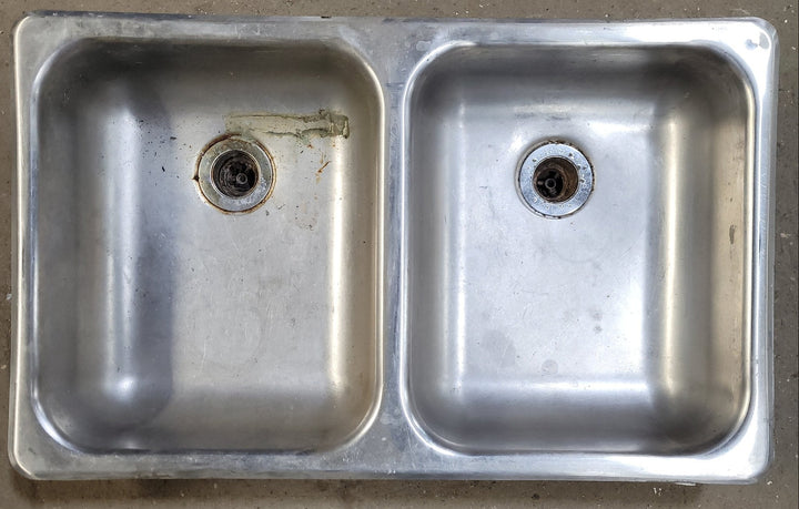 Used RV Kitchen Sink 25” W x 15 1/4” L - Young Farts RV Parts