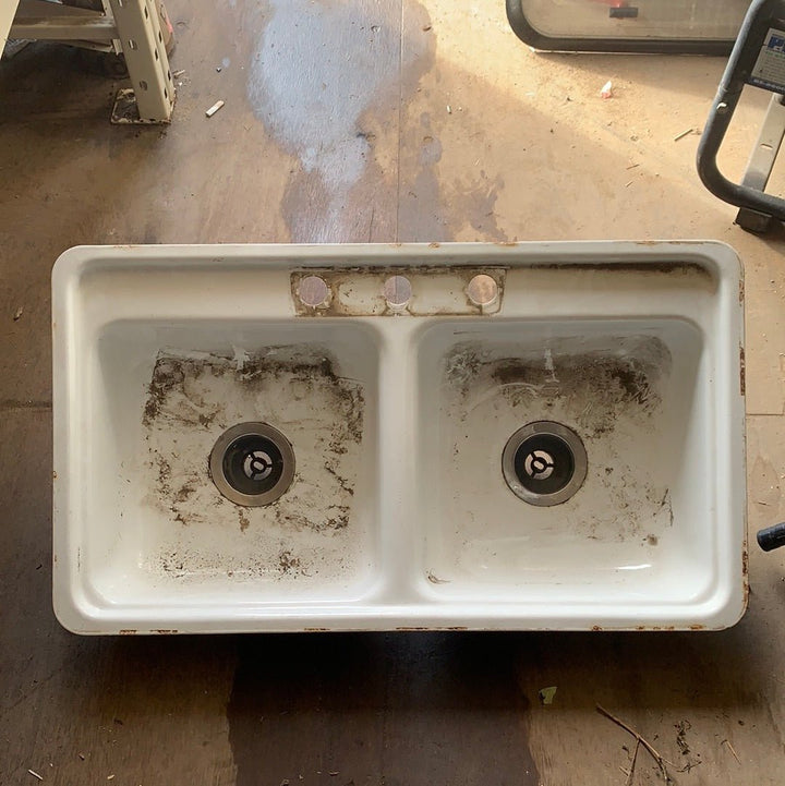Used RV Kitchen Sink 32” W X 18” L - Young Farts RV Parts