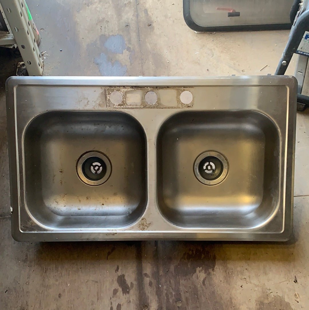 Used RV Kitchen Sink 33” W X 19” L - Young Farts RV Parts