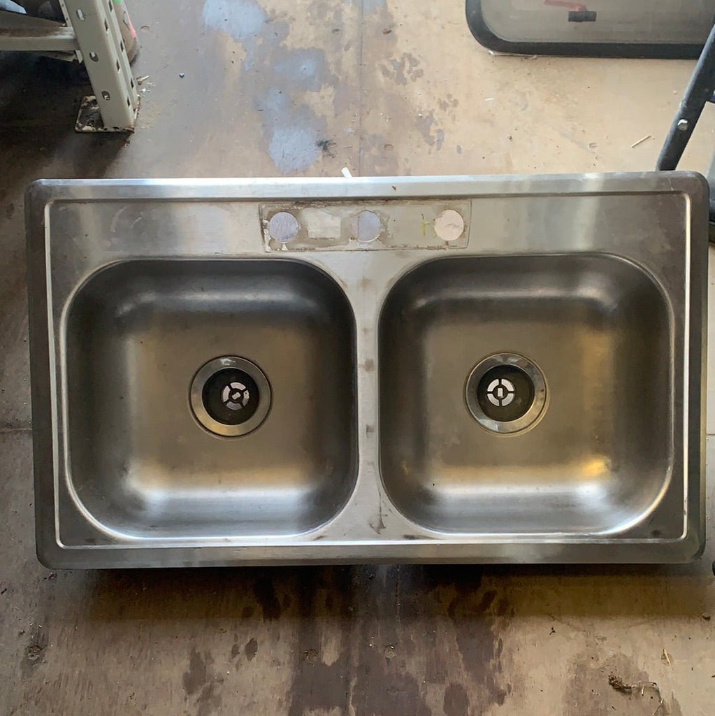 Used RV Kitchen Sink 33” W X 19” L - Young Farts RV Parts