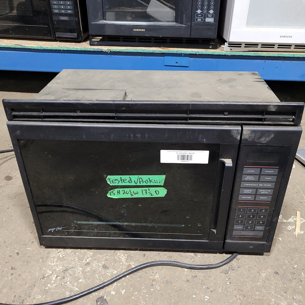 Used RV Microwave Magic Chef 20 1/2 W X 15 H X 13 1/2 D - Young Farts RV Parts