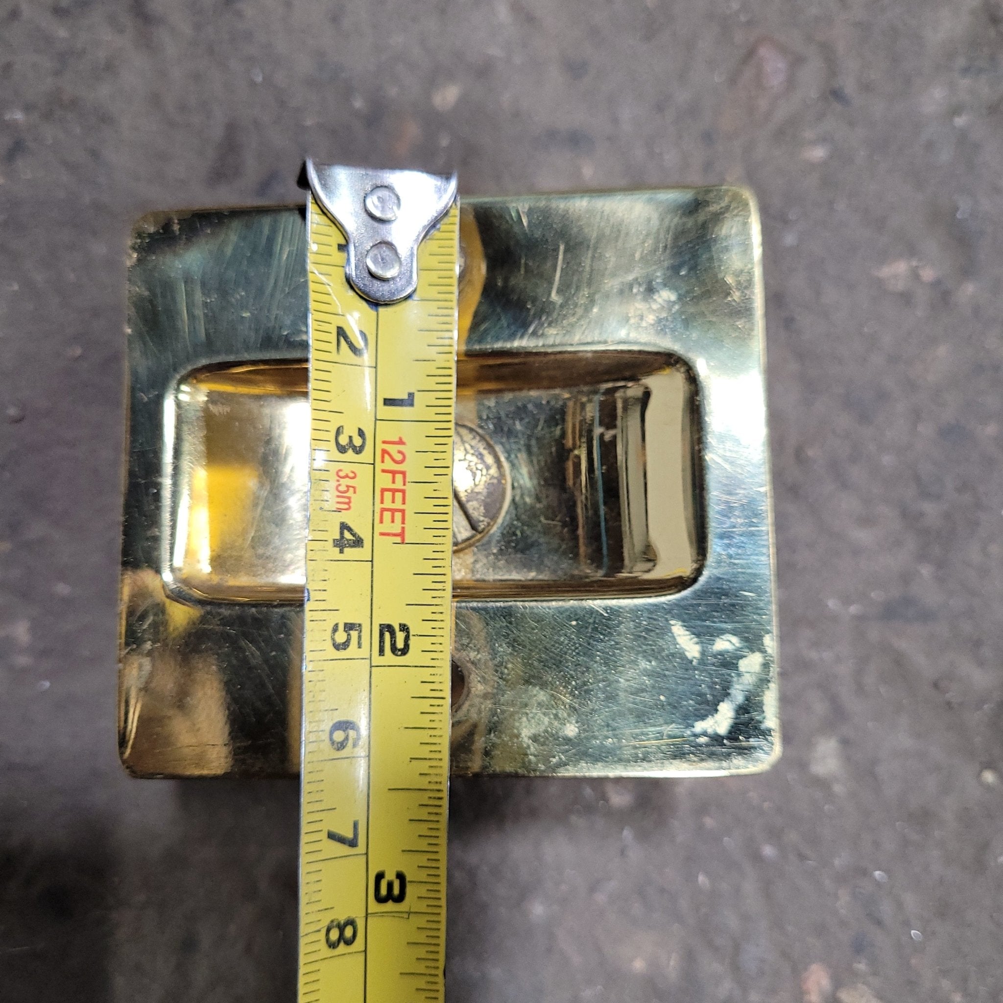 Used RV Pocket Door Brass Privacy Lock - Young Farts RV Parts