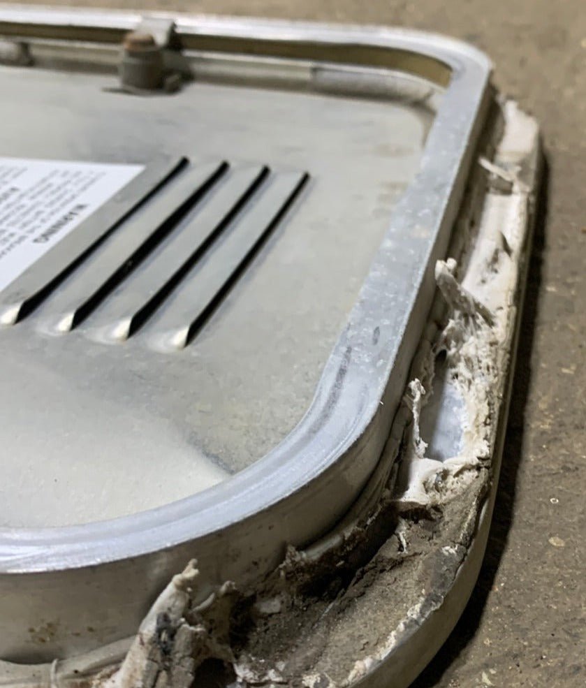 Used RV Radius Battery / Propane Cargo Door 13 3/4