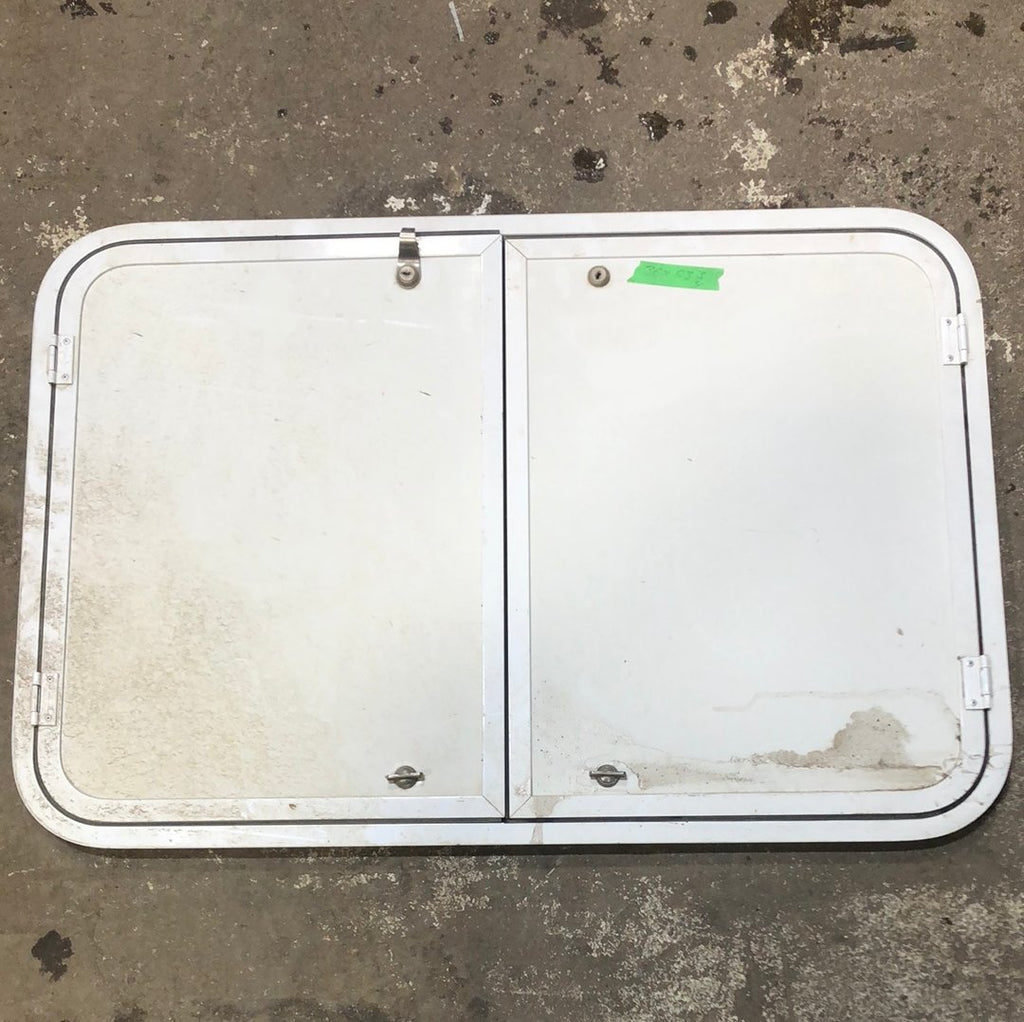 Used RV Radius Battery / Propane Cargo Door 24 x 36 - Young Farts RV Parts