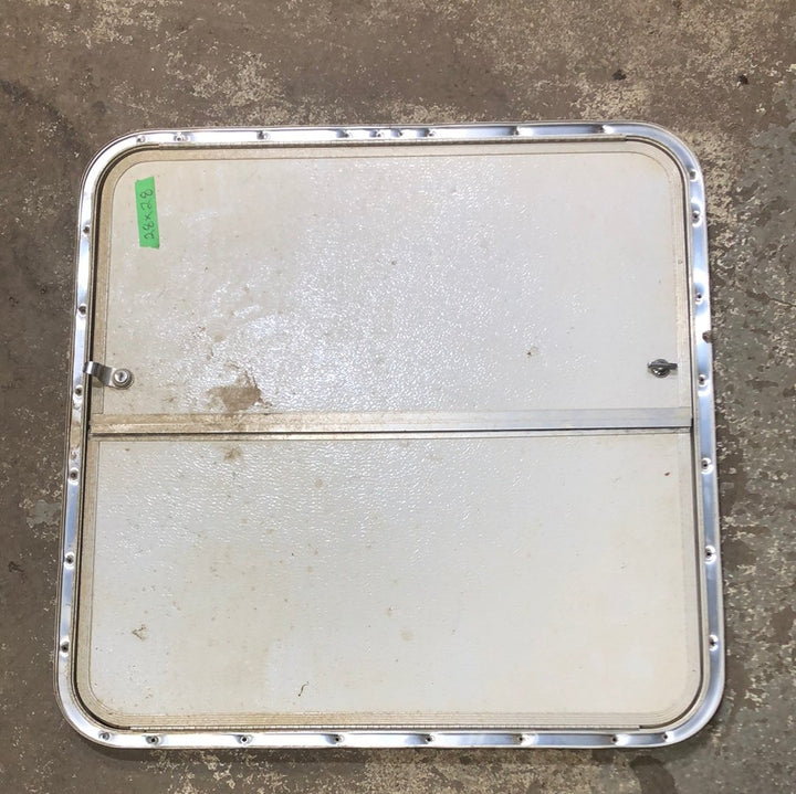 Used RV Radius Battery / Propane Cargo Door 28 x 28 - Young Farts RV Parts
