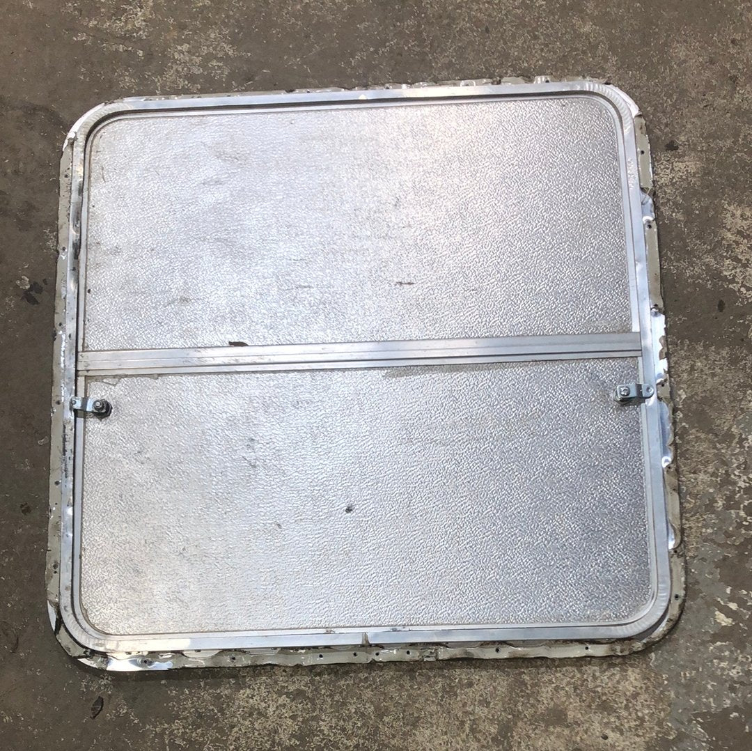 Used RV Radius Battery / Propane Cargo Door 28 x 28 - Young Farts RV Parts