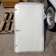 Load image into Gallery viewer, Used RV Radius Battery / Propane Cargo Door 44 X 26 X 1 1/2&quot; D - Young Farts RV Parts