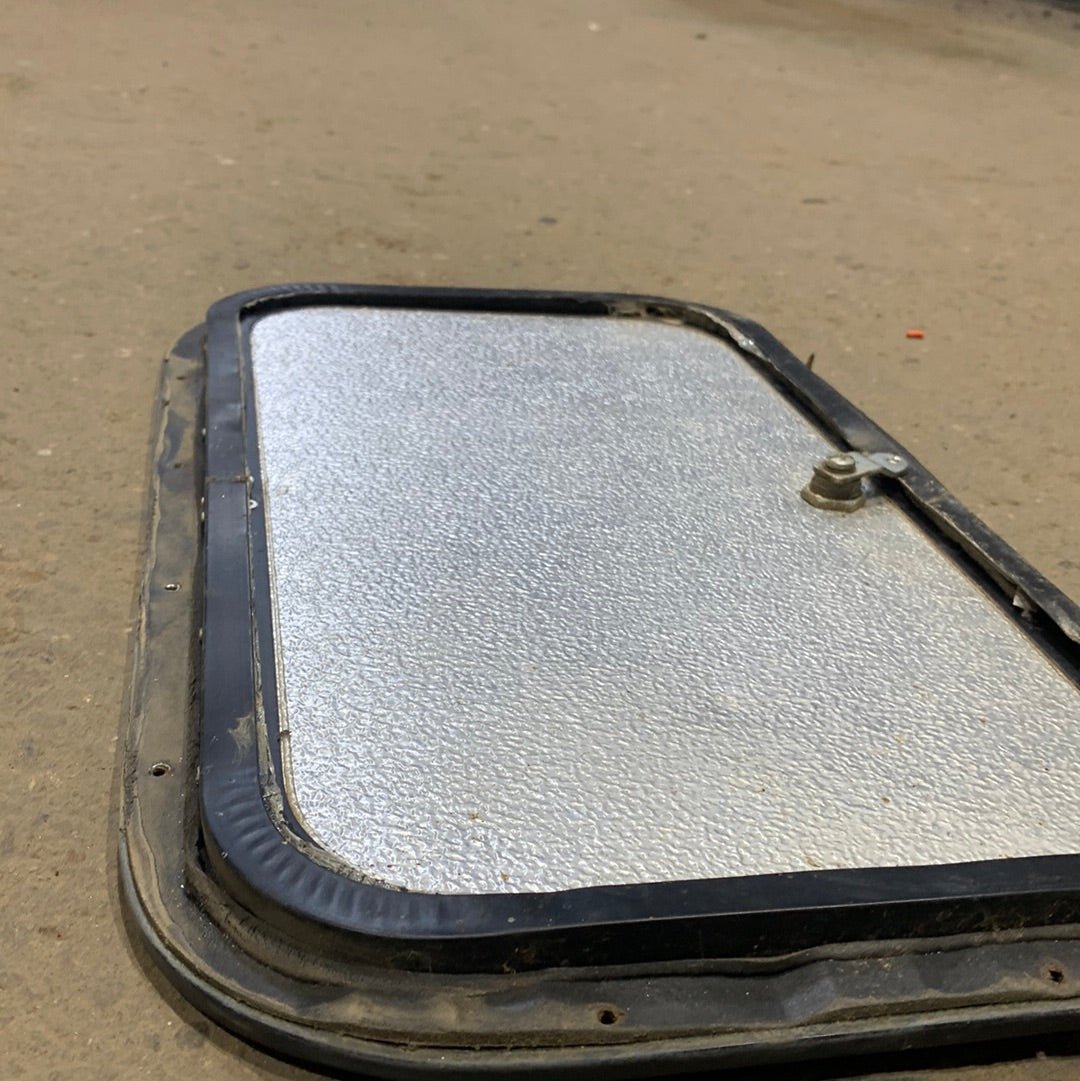 Used RV Radius Cargo / compartment Door 19 3/4 x 10 3/4 x 1/2