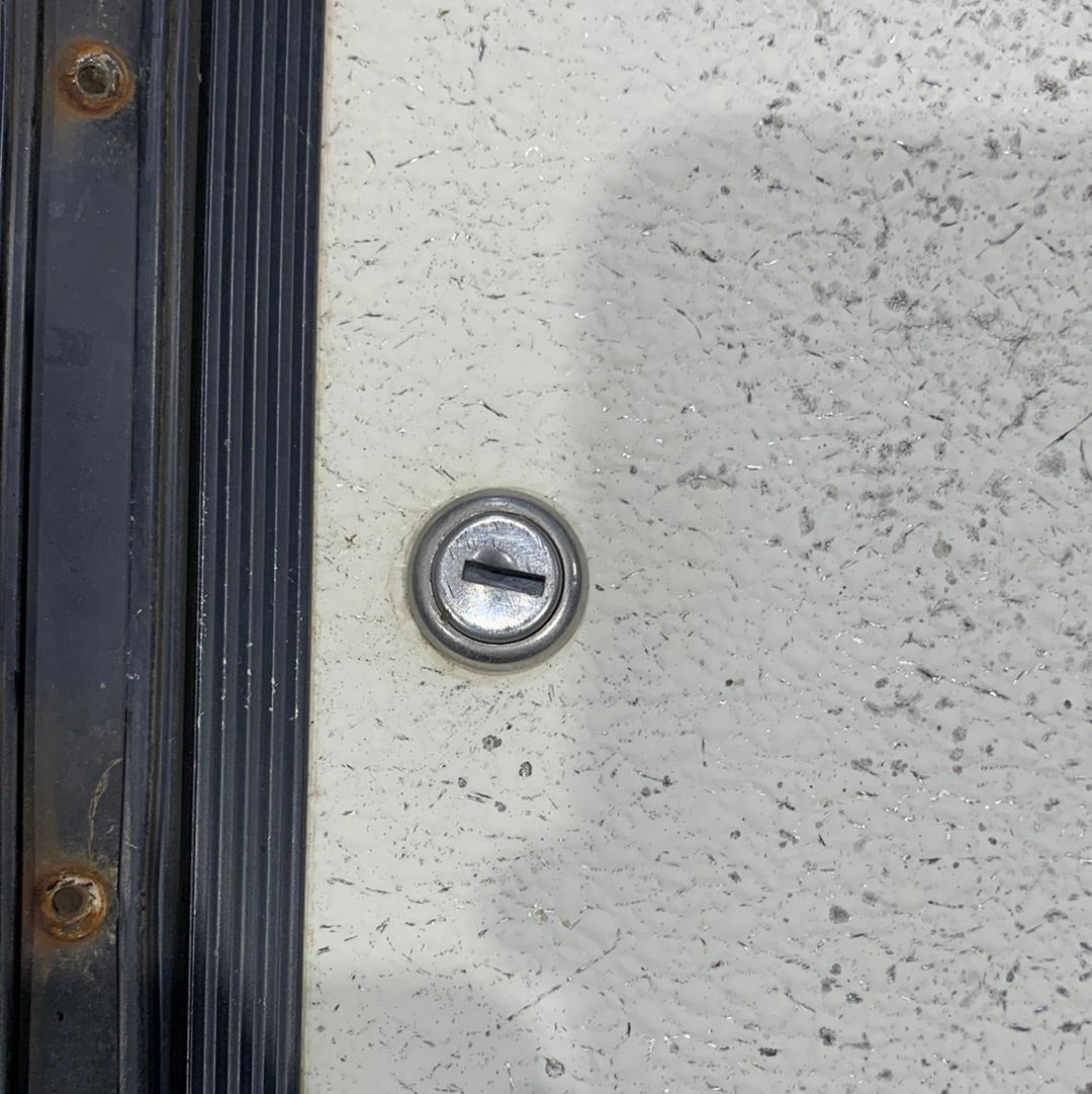 Used RV Radius Cargo / compartment Door 19 3/4 x 10 3/4 x 1/2